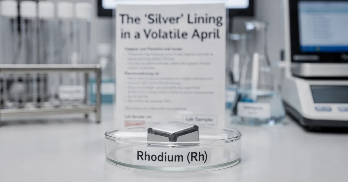 Rhodium Market Analysis: The "Silver" Lining in a Volatile April